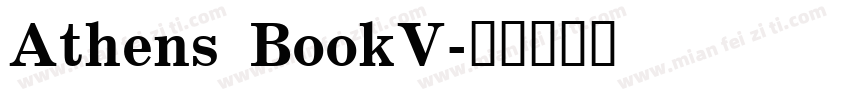 Athens BookV字体转换